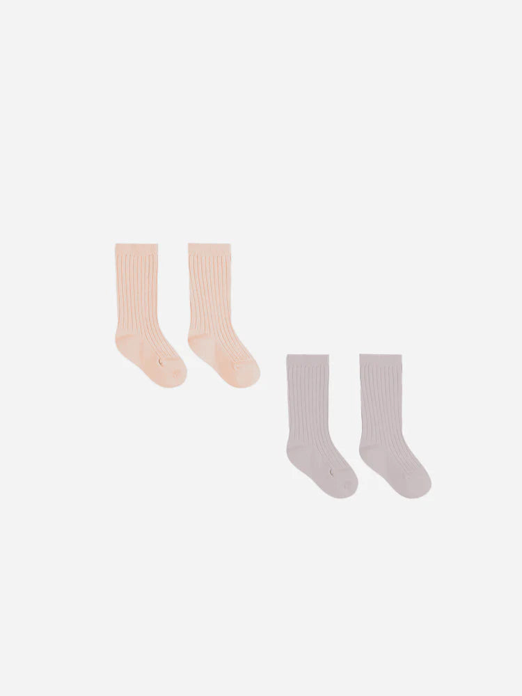 Quincy Mae - Socks Set - Melon Lavender