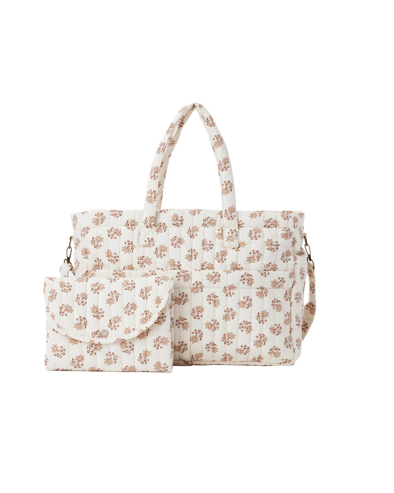 Quincy Mae - Diaper Bag and Change Pad Set - Daylily