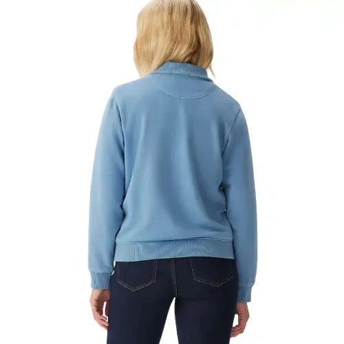 RMW Womens Trickett 1/4 Zip Jersey - Mid Blue