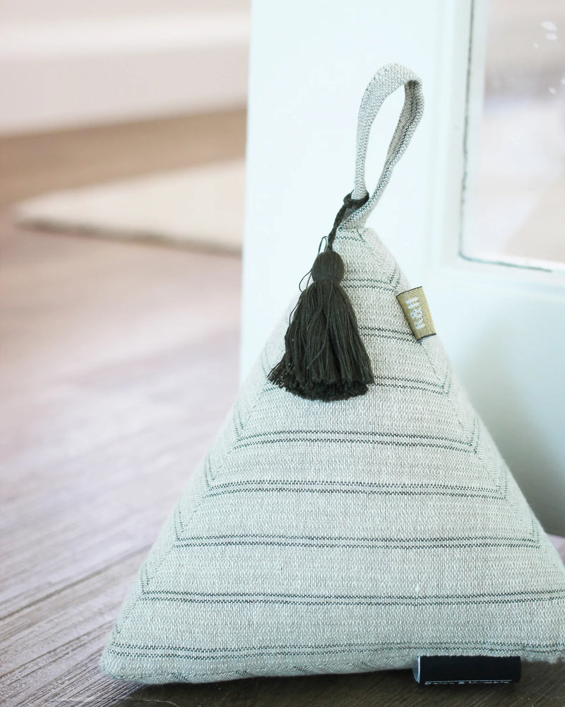 Provincial Stripe Doorstop - Burnt Olive