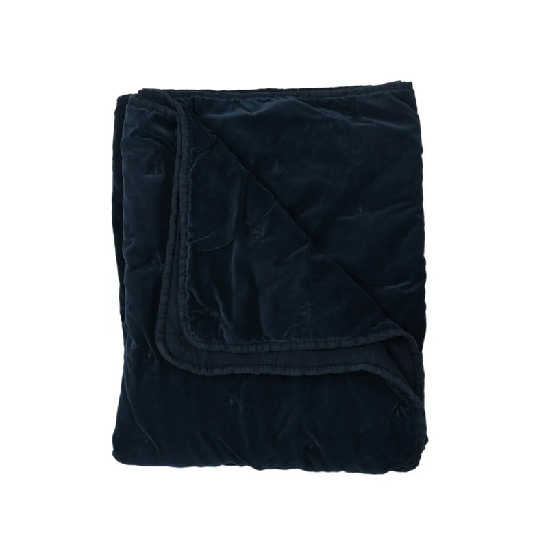 Mason Bee Velvet Throw
