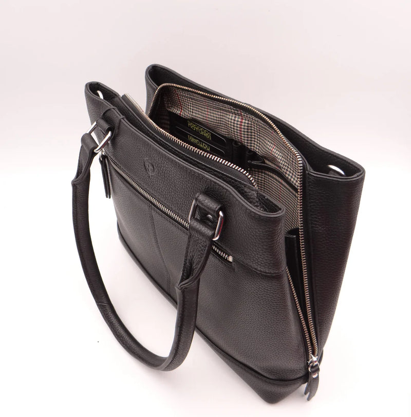 Second Nature Large Leather Tote - Black