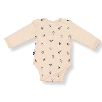 LFOH Riley Bodysuit - Wheat Marle Fruit N Veg