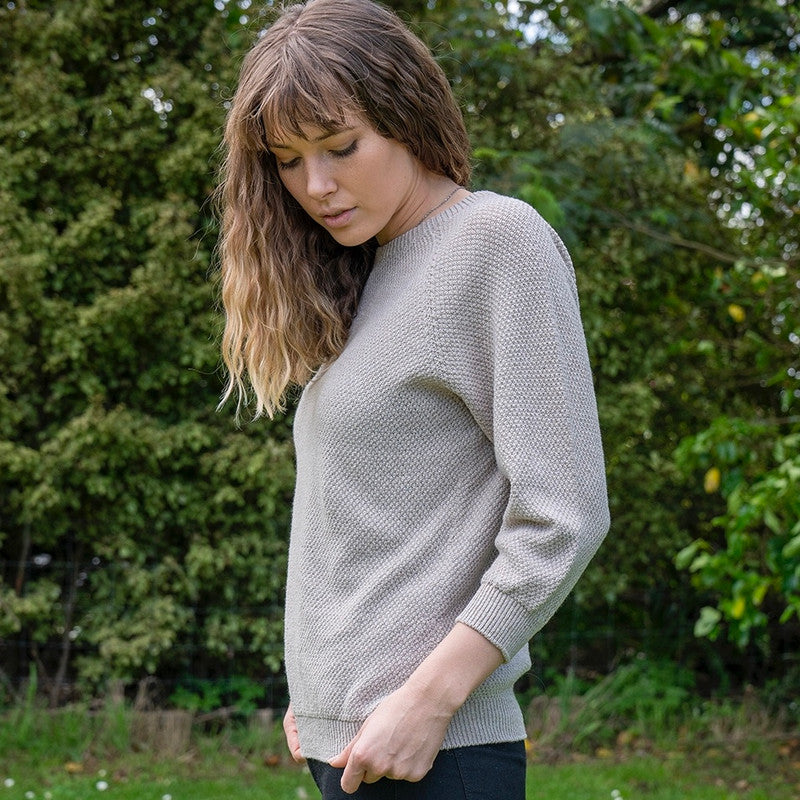 Lothlorian Cotton Plus Merino Penny Textured Jumper