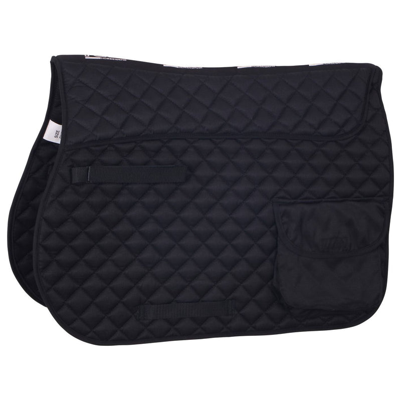 Diamond Quilt Square Saddle Cloth with Pockets