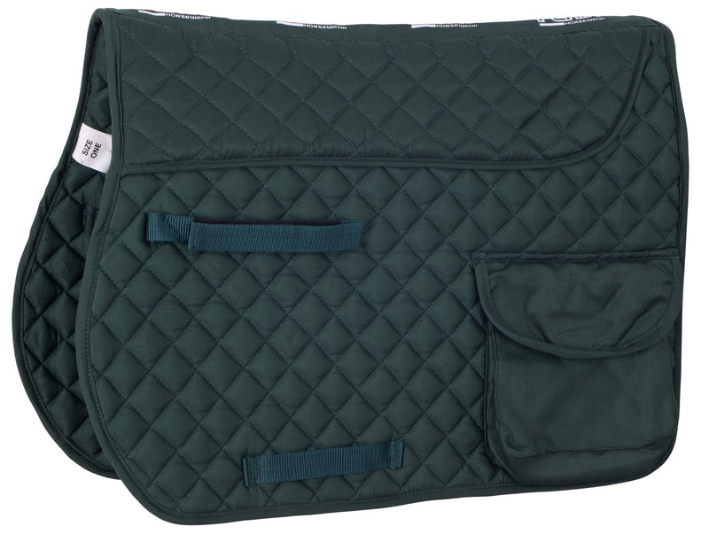 Diamond Quilt Square Saddle Cloth with Pockets