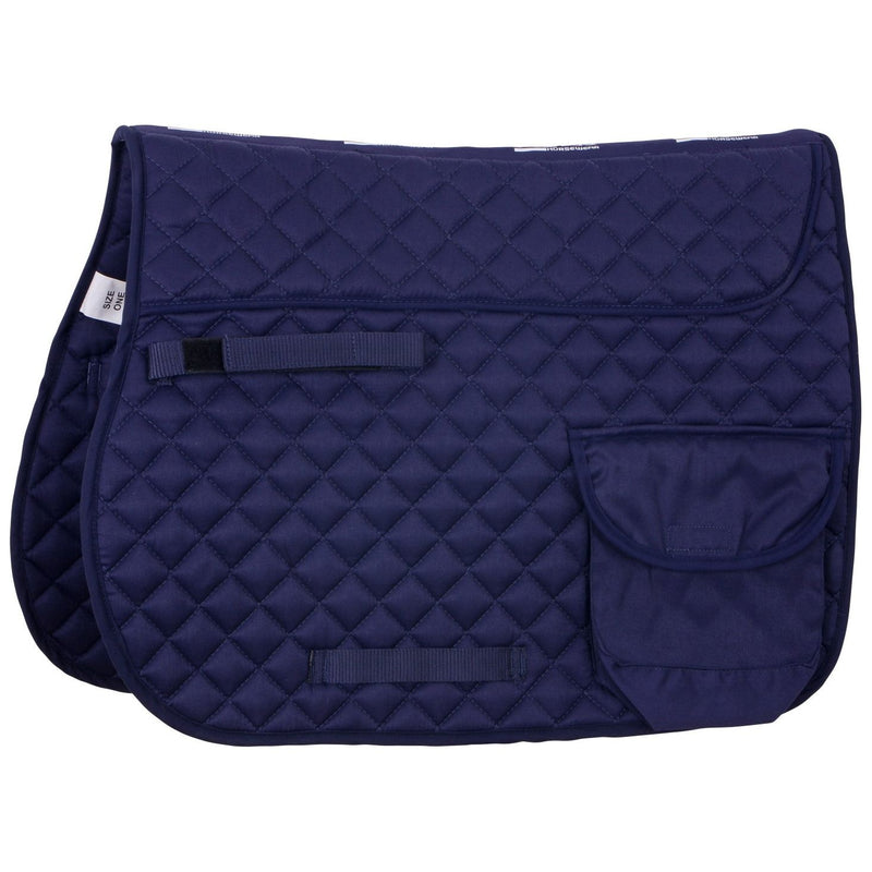 Diamond Quilt Square Saddle Cloth with Pockets