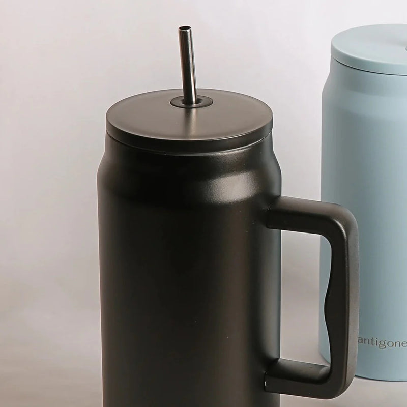 Antigone sipREADY Travel Tumbler with Straw - Black - 1400ml