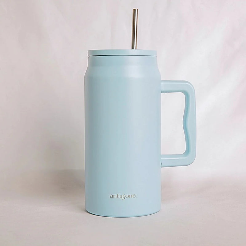 Antigone sipREADY Travel Tumbler with Straw - Baby Blue - 1400ml
