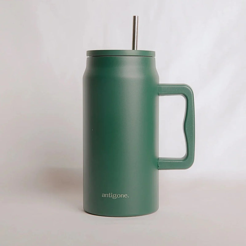 Antigone sipREADY Travel Tumbler with Straw - Green - 1400ml