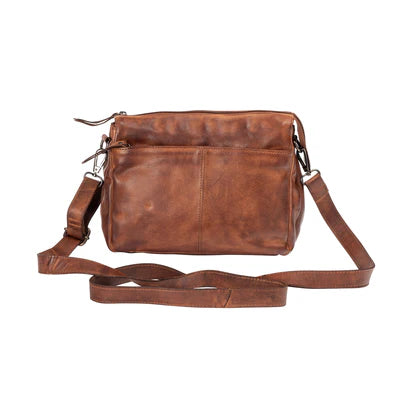 Greenwood Leather Shoulder Bag - June - Cognac