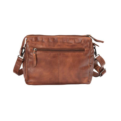 Greenwood Leather Shoulder Bag - June - Cognac