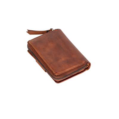 Greenwood Leather Womens Wallet - Cognac