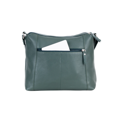 Greenwood Leather Crossbody Bag - Sage