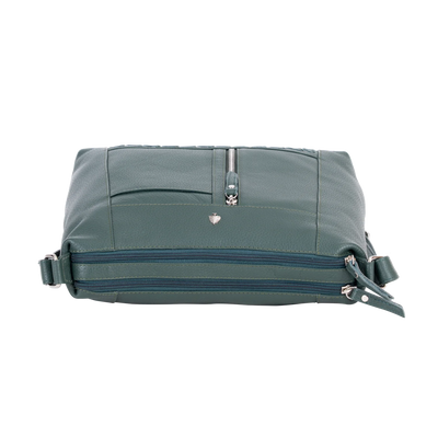 Greenwood Leather Crossbody Bag - Sage