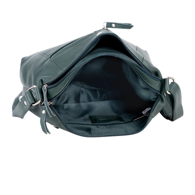 Greenwood Leather Crossbody Bag - Sage