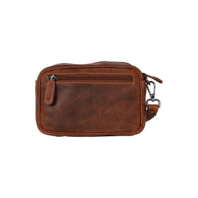 Greenwood Tamworth Leather Wrist Bag - Sandal