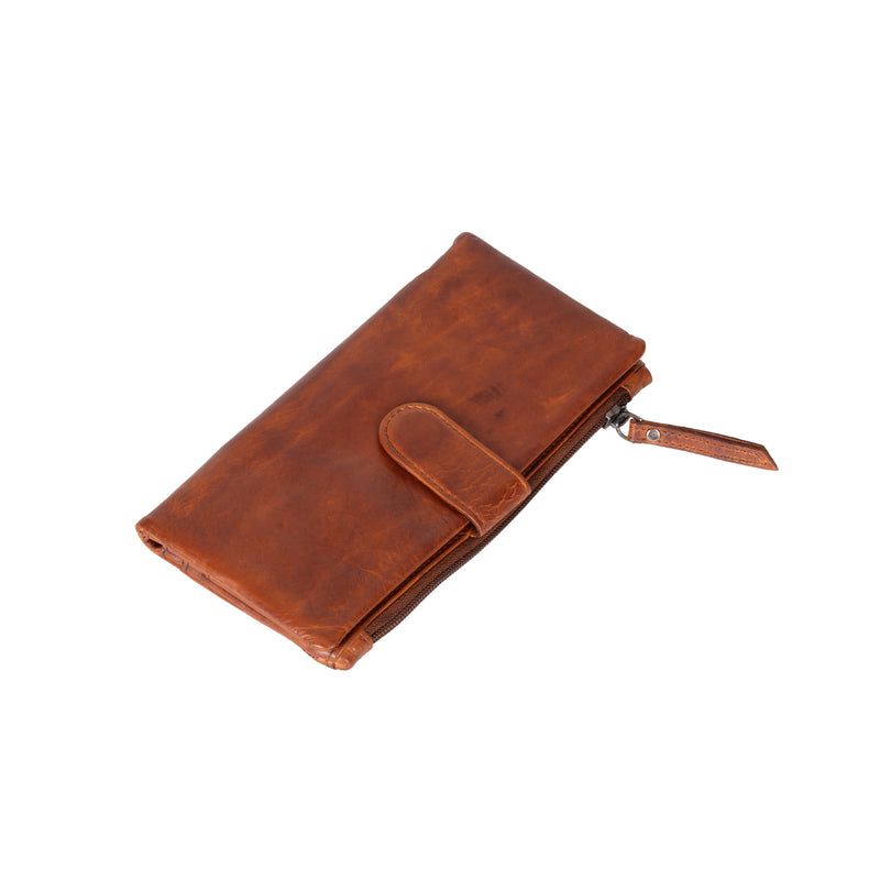 Greenwood Melba Ladies Leather Wallet - Cognac