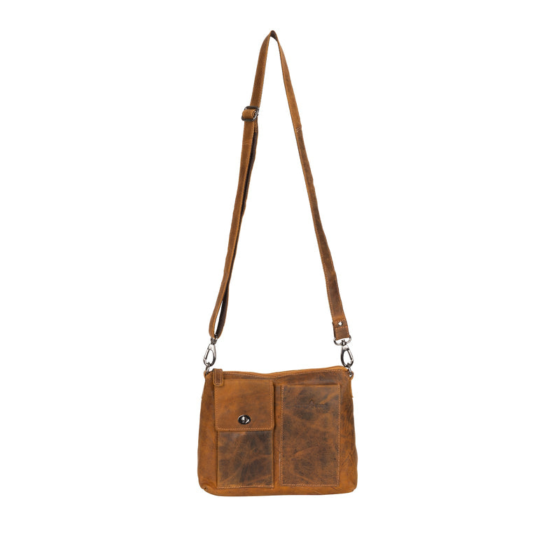 Greenwood Gisborne Leather Shoulder Bag - Sandal