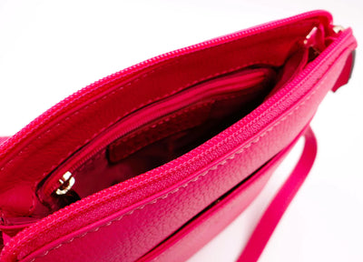 Second Nature Cross Body Front Pocket Leather Bag - Small