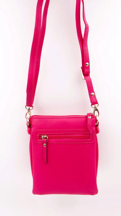 Second Nature Cross Body Front Pocket Leather Bag - Small