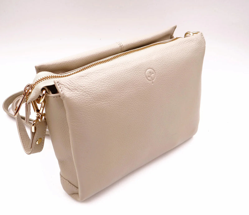 Second Nature Multi Pocket Leather Handbag