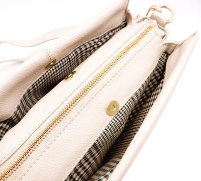 Second Nature Multi Pocket Leather Handbag
