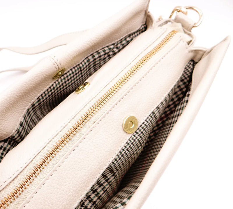 Second Nature Multi Pocket Leather Handbag