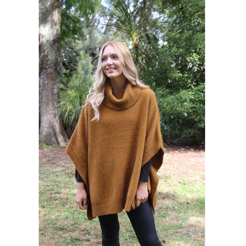 Lothlorian Possum Merino Lush Cowl Neck Poncho