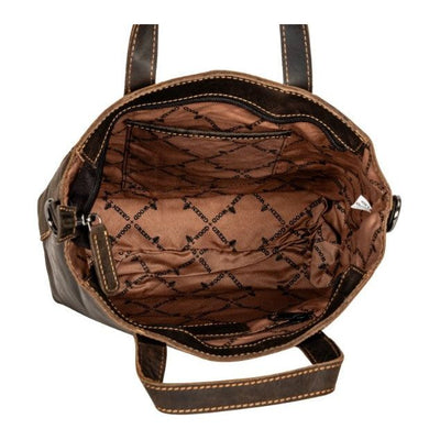 Greenwood Panama Crossbody Min Leather Tote - Brown