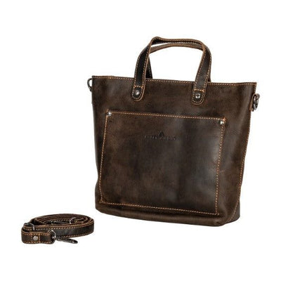 Greenwood Panama Crossbody Min Leather Tote - Brown