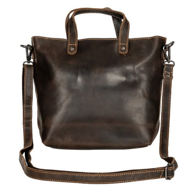 Greenwood Panama Crossbody Min Leather Tote - Brown