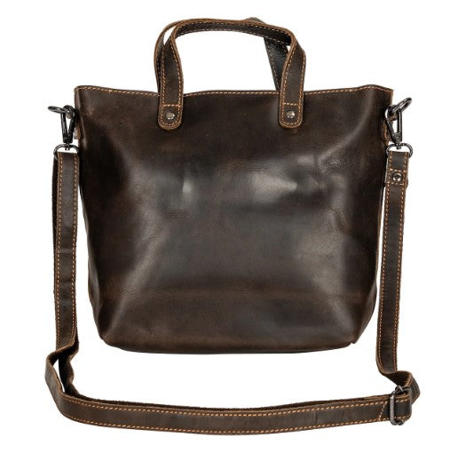 Greenwood Panama Crossbody Min Leather Tote - Brown