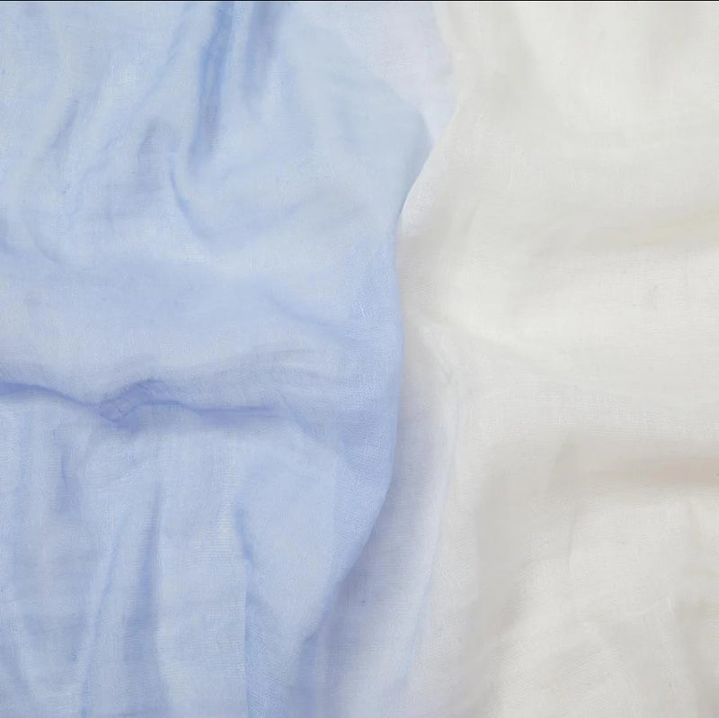 The Scarf Co - Jennifer Linen Scarf - Blue