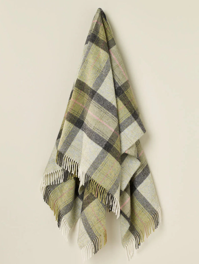 Pure New Zealand Wool Throw - Skye Green