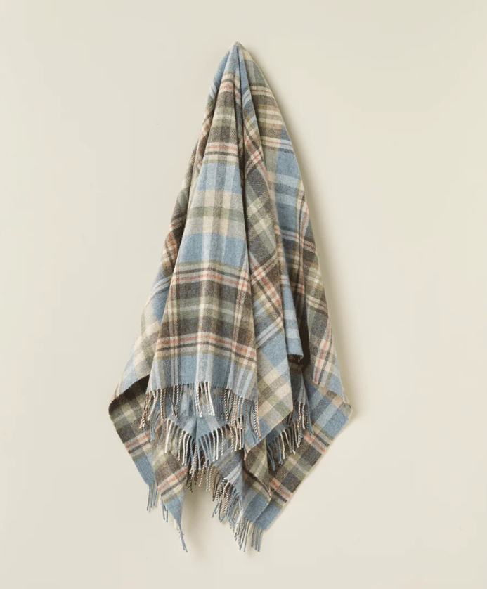 Pure New Zealand Wool Throw - Glen Coe Aqua