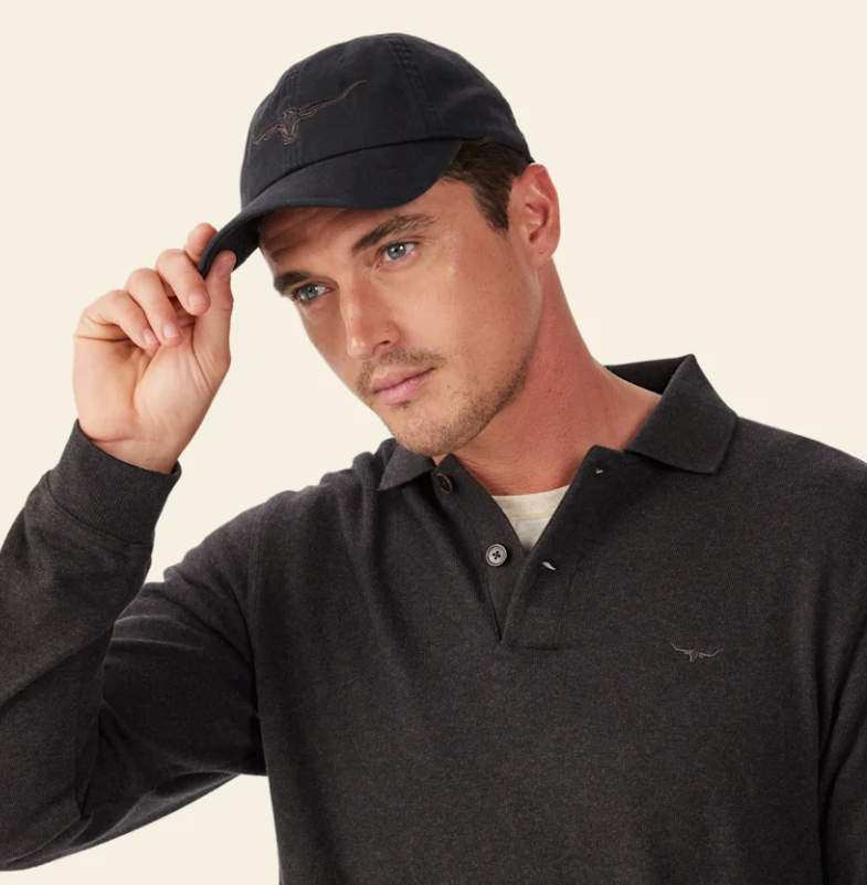 RMW Longhorn Twill Cap - Black Wash