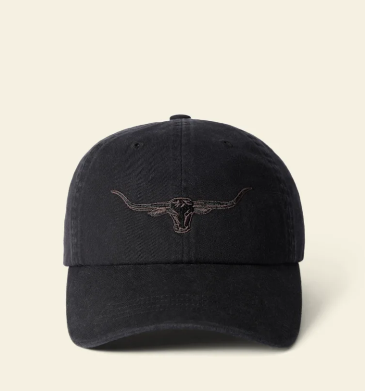 RMW Longhorn Twill Cap - Black Wash