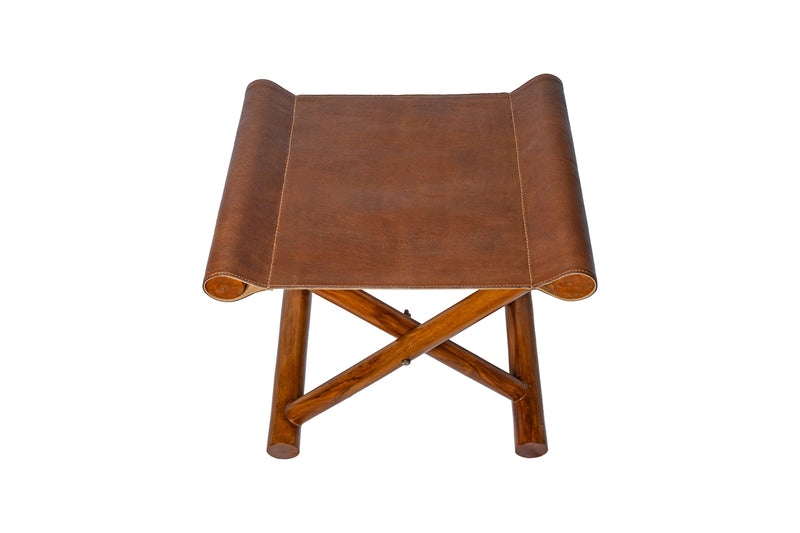 Sienna Leather Stool