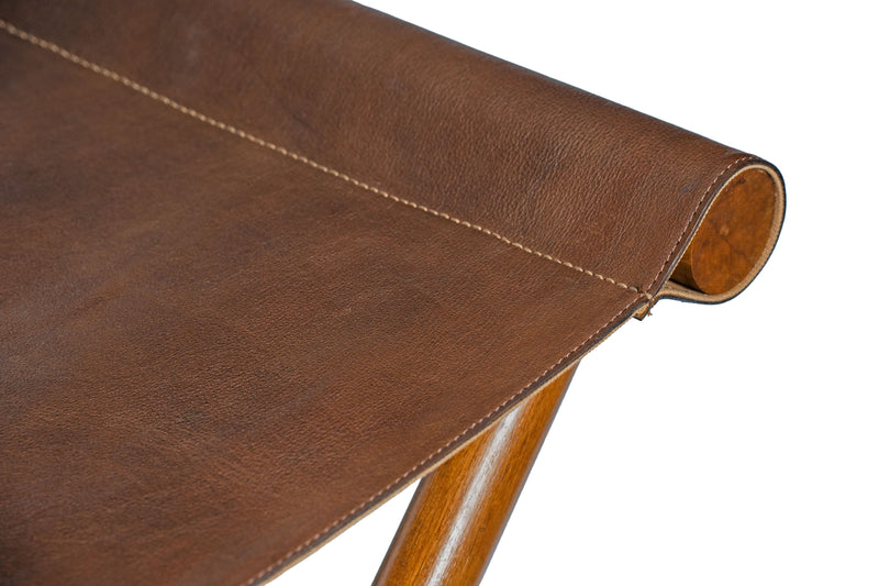 Sienna Leather Stool