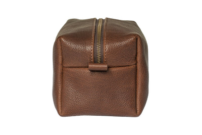 Toledo Leather Washbag - Cognac