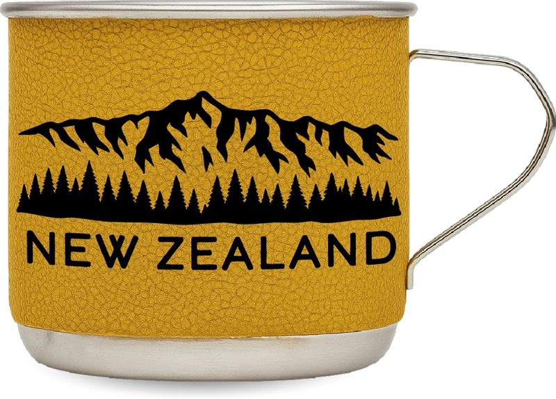 Moana Rd Metal Shot Glass - Tramping Mug - Yellow