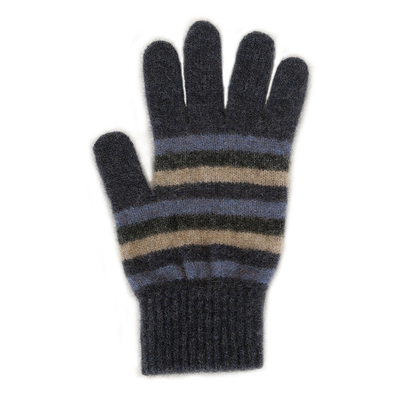 Lothlorian Possum Merino Multi Striped Glove