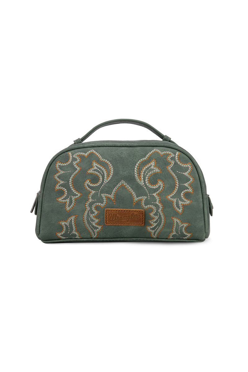 Wrangler Embroidered Cosmetic Bag