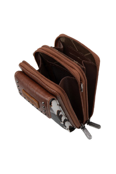 Wrangler Cow Print Phone Wallet Bag