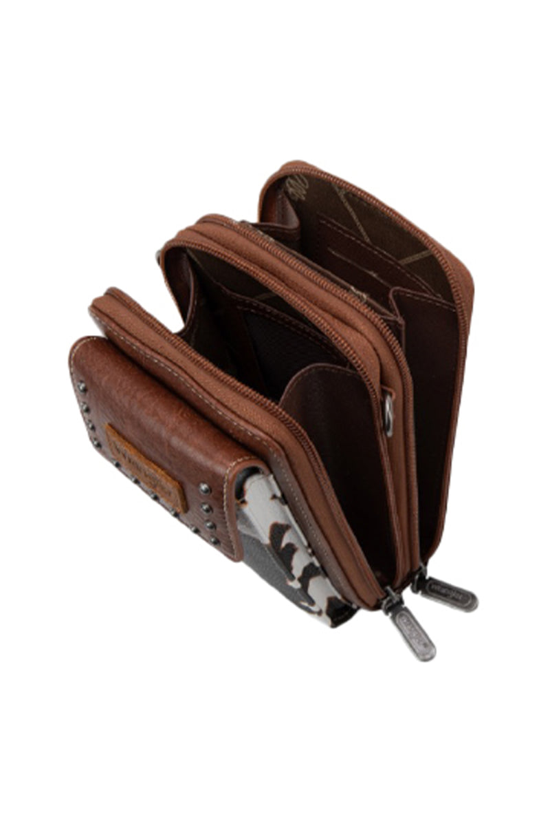 Wrangler Cow Print Phone Wallet Bag