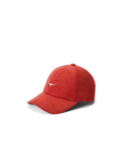 RMW Script Longhorn Cord Cap - Crimson