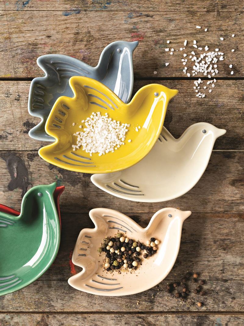 Now Designs - Bird Shape Set of 6 - Pinch Bowls