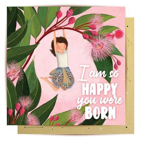 La La Land - Blossom Girl - Birthday Card