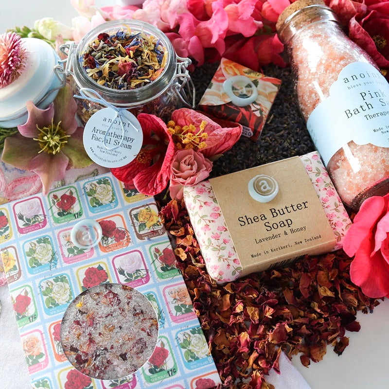 Anoint Pink Bath Salts Bottle